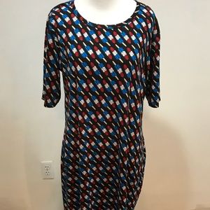 Size XL. Lularoe Julia dress. Like new!